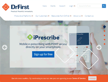 Tablet Screenshot of drfirst.com